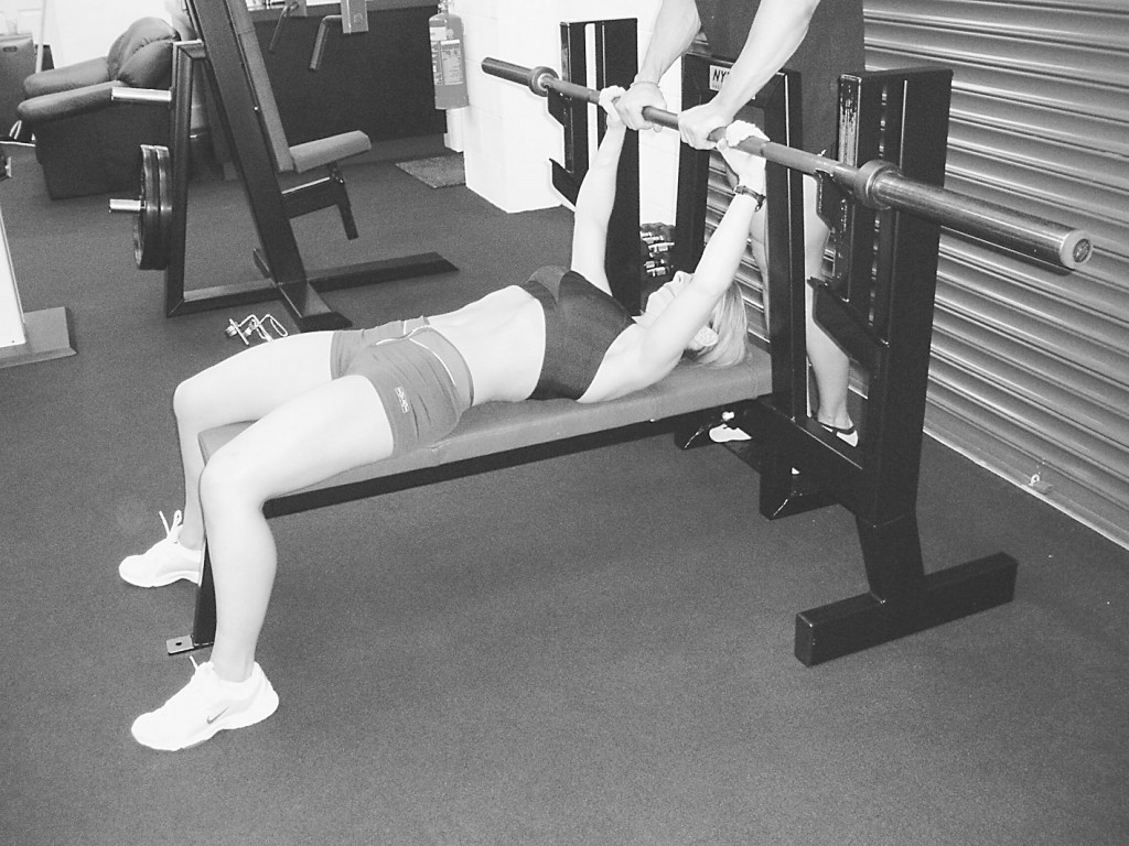 Bench press technique from